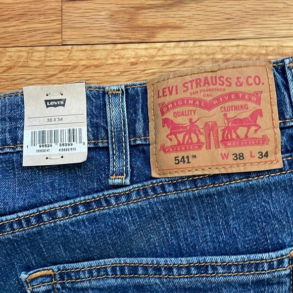 Men’s 541 Levi’s‎ athletic taper blue jeans 38/34 - Picture 5 of 7